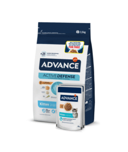 ADVANCE CAT KITTEN 1.5 KG + 2 PLICURI KITTEN PUI 85G