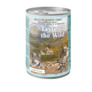 Taste of the Wild Dog Conserva cu Peste Alb si Bucati de Ton in Sos 390 Gr