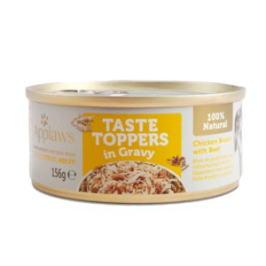 Hrana umeda pentru caini APPLAWS pui si vita in sos 156 g