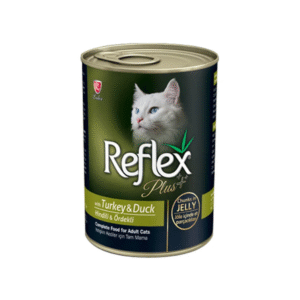 Hrana umeda pisici Reflex Plus Cat Curcan si Rata in jeleu 400g