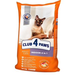 Hrana uscata pisici Club 4 Paws Indoor 4 in 1 cu pui 14 kg