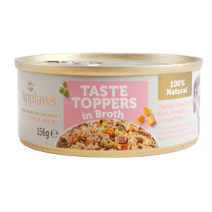 Hrana umeda pentru caini APPLAWS pui cu sunca si legume in supa 156 g