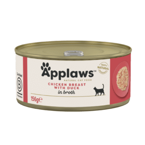 Hrana umeda pentru pisici APPLAWS cu pipet de pui si rata 156g
