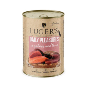 Hrana umeda pentru pisici LUGER'S adult sterilizat cu somon si ton 400g