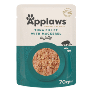 Hrana umeda pentru pisici APPLAWS ton file si macrou in aspic 70g
