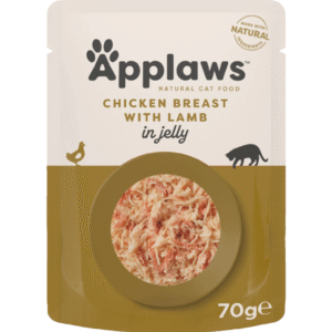 Hrana umeda pentru pisici APPLAWS pui si miel in aspic 70g