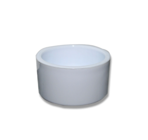 Hranitoare rotunda 7x3 cm alb