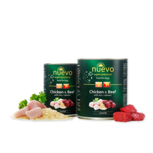 400g conserva NUEVO caine junior cu pui si vita