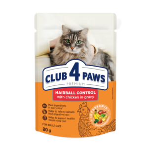 Hrana umeda Club 4 Paws Cat hairball control 80g