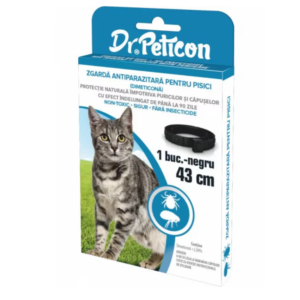 Zgarda antiparazitara pisici Dr. Peticon 43 cm