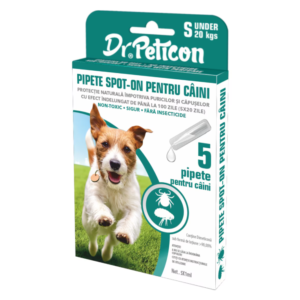Pipete antiparazitara caini Dr. Peticon 5x1ml 2-20 kg