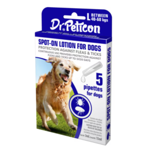 Pipete antiparazitara caini Dr. Peticon 5x3ml 40-60 kg
